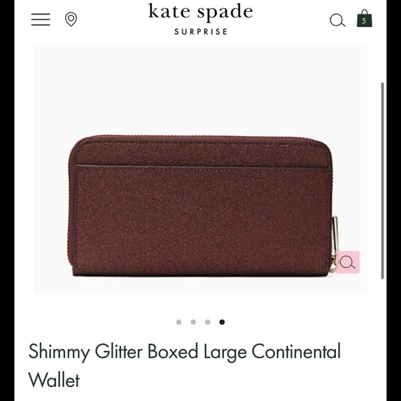 Kate Spade Shimmy Glitter Wallet - Picture 6 of 9